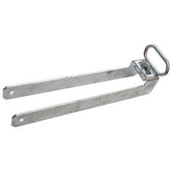 Manutan Throw Over Gate Loop 450mm Galvanised, Quantity: Each