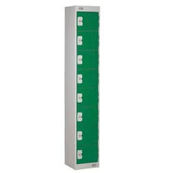 Manutan Green 8 Tier Locker 1800x300x300mm, Quantity: Each