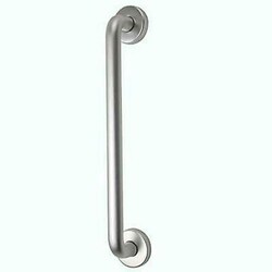 Manutan 20mm Rose Fix Pull Handle 225mm Centres Satin Aluminium, Quantity: