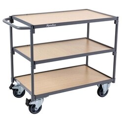 Manutan Trolley - 250 kg - Horizontal bar - L850, Quantity: Each