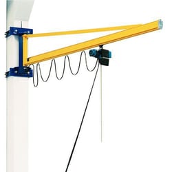 Manutan Wall jib boom truss with hoist, Force: 500 kg, weight: 117 kg,