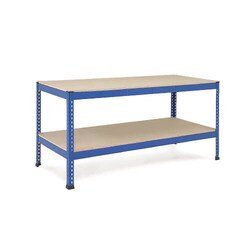 Manutan W/bench full lower shelf 915hx1220x760mmd Chip Blue, Quantity: