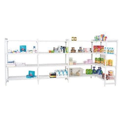 Manutan Catering Shelving Starter Bay 1800hx1100wx500mmd Ventilated, Quantity: