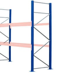 Manutan ER76M Pallet Racking Frame 2500mmh x 700mmw with footplates, Quantity: