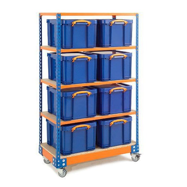 Manutan Mobile Bay 1700h x 915w x 455d & 8 x 35Ltr RU Boxes, Quantity ...