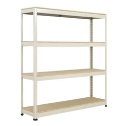 Manutan Rapid 1 1980hx1830wx610mmd Light Grey 4 ChipboardShelves, Quantity: