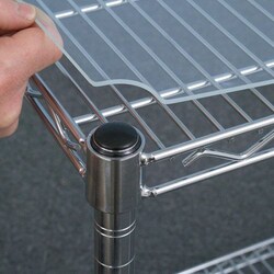 Manutan X2 Acrylic Shelves for 915 x 355 Chrome Shelf, Quantity: Pack of