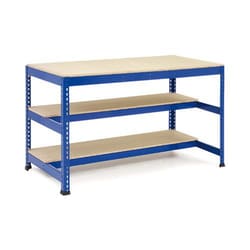 Manutan Workbench 2 of 1/2 shelf 915hx1830wx915mmd Chip -Blue, Quantity: