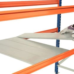 Manutan Wide Span 2675 x900 level 1000 kg capacity c/w galv panels, Quantity: