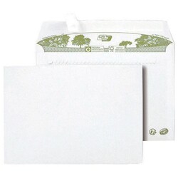 Manutan X500 White recycled envelopes C5 80g without window NF FSC-R, Quantity: