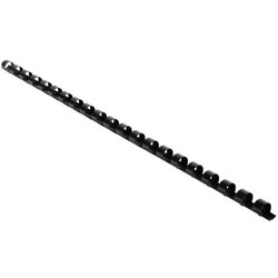Manutan X100 Spiral Binder Spine Plastic 8mm A4 - black, Quantity: Pack