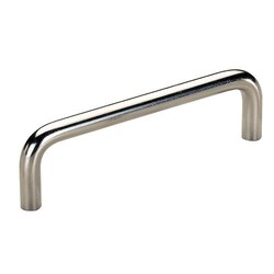 Manutan Stainless steel handle model Nevada, inter-axis fixing holes: 100