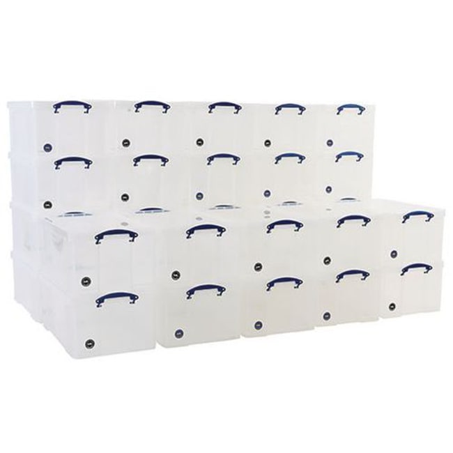 Manutan 64 L Clear Really Useful Box Full Pallet Load, Quantity: Pack ...