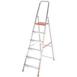 Manutan 6 Tread Light Duty Platform Step Ladder, Quantity: Each