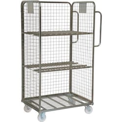 Manutan Three Sided Merchandise Picking Trolley, Quantity: Each