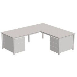 Manutan Office in L Combi-Classic, overall width: 180 cm,overall depth: