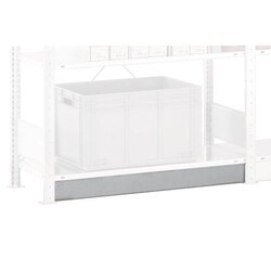 Manutan Baseboard Easy-Fix, Easy-Fix Blue, for shelving width: 1000 mm,