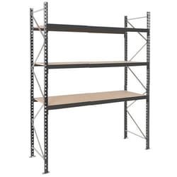 Manutan Basic shelving Rayvol 2500x2500x800, 3 chipboard levels, Quantity: