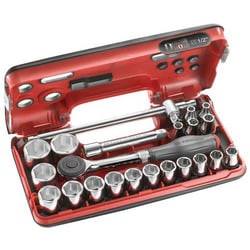 Facom Box ratcheting Rotary handle + Sockets 1/2 "6 pans, Ref. manufacturer: