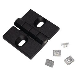Manutan Standard square hinge, length: 50 mm, width: 68 mm, material: Polyamide,