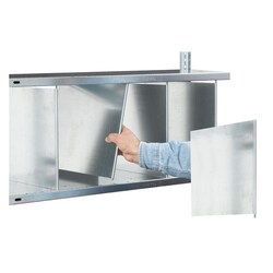 Manutan 1SET Separator plates 29 x 80 cm, 2 pcs Easy-Fix, Quantity: 1 set