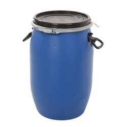 Manutan Plastic barrel with lid 60 l, Quantity: Each