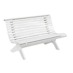Manutan Park bench Lund white, Quantity: Varje