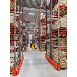 Manutan Starter pallet rack 6 spaces 2 x 1000 kg, sleeve base plate, Quantity: