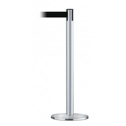 Manutan Tensabarrier barrier bar 3.65 m stainless steel black, Quantity: