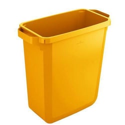 Durable Waste bin Rectangle 60 l Yellow, Quantity: Paket med 1