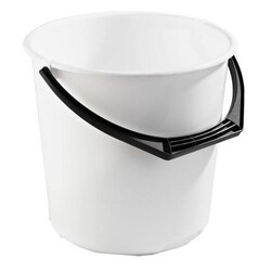 Manutan Bucket, 10 l white, Quantity: Each
