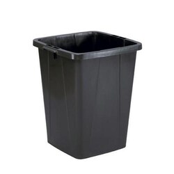 Durable Waste bin Rectangle 90 l Eco Black, Quantity: Varje