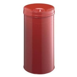 Durable Trash 62 l Red with fire retardant container, Quantity: Each