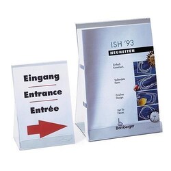 X2 Table sign Durable A4, 2 pcs., Quantity: Pack of 2