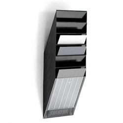 Durable Blanketfag Flexiboxx A4 Portrait, 6 compartments,Black, Quantity: