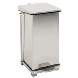 Manutan Manutan industrial pedal bin - 90 L - 304 stainless steel, Quantity: