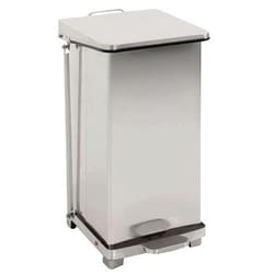 Manutan Manutan industrial pedal bin - 90 L - White, Quantity: Each