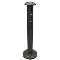 Manutan column ashtray on base - 11 L - Black, Quantity: Each
