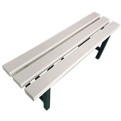 Manutan Bench, 1150 mm, white PVC, Quantity: 1 pièce