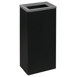 Manutan Waste bin for waste separation black/grey 42 L, Quantity: Each