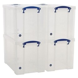 Manutan X4 Clear Really Useful Box 24 L, Quantity: Pack of 1 | Fisher ...