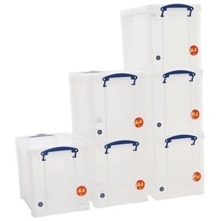 Manutan X3 19 L Clear Really Useful Box, Quantity: Pack of 3 | Fisher ...