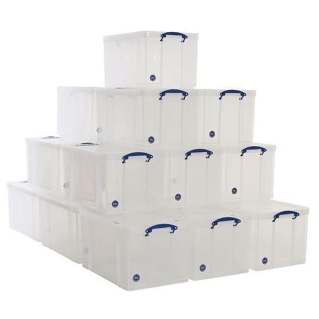 Manutan X20 84 L Clear Really Useful Box Pallet, Quantity: Pack of 20 ...