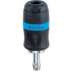 Manutan Safety quick connector for hose with diam. 8 mm, Quantity: 1 Stück