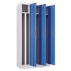 Manutan Dirty industry locker - 3 columns, to be assembled, Quantity: Each