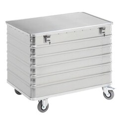 Manutan Aluminium container trolley - capacity 415 L, Quantity: 1 Stück