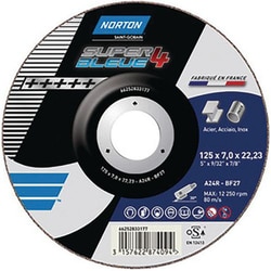 Manutan X10 Grinding wheel Norton 125x7x22,23, Quantity: Pack of 10