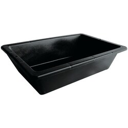 Manutan Plastic tub black 12 L - Manutan, Quantity: Each