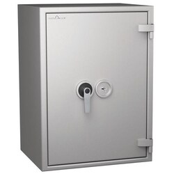 Manutan High cabinet with double wall Protect Duo, width overall: 58.9