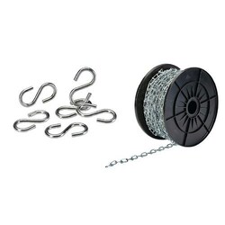 Manutan 1SET Suspension set 5 x 1 m chain + 6 S-hooks, Quantity: 1 set